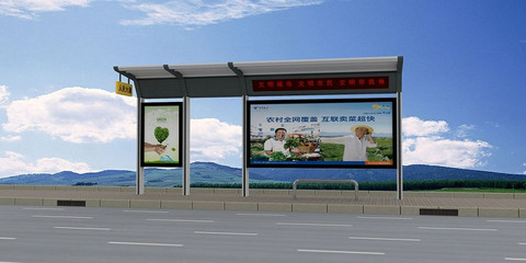 谢家集区乡镇候车亭站台灯箱 宿迁公交站台质量好
